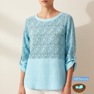 Alberto Makali turquoise top S
